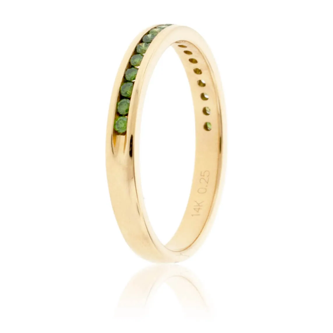 Stacking Green Diamond Ring