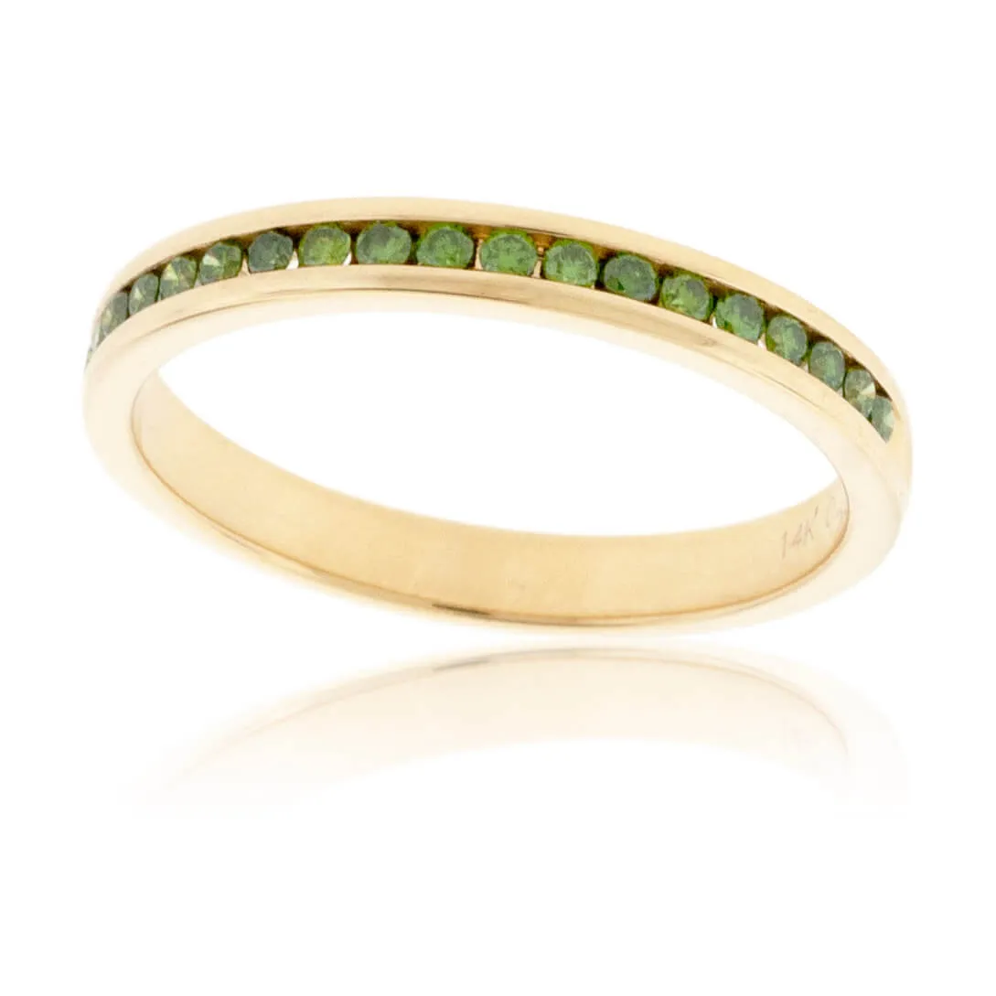 Stacking Green Diamond Ring