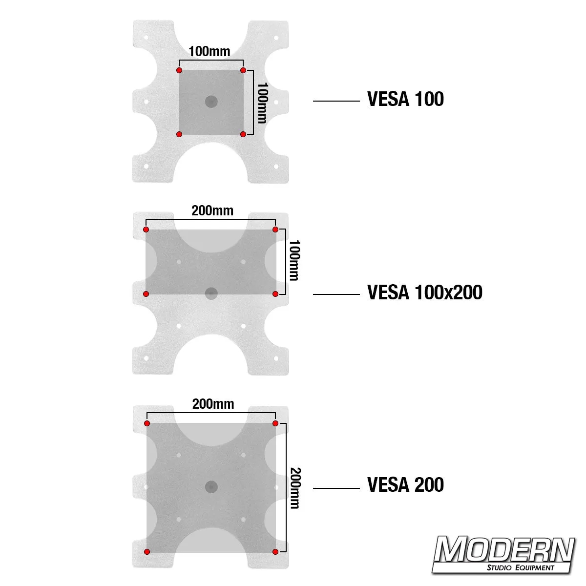 Super VESA 200 Swivel Monitor Mount