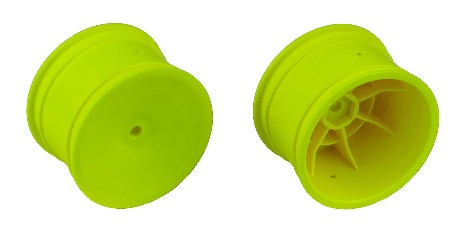 Team Associated 2WD/4WD Rear Wheels, 2.2 in, 12 mm Hex, yellow (ASS9696)