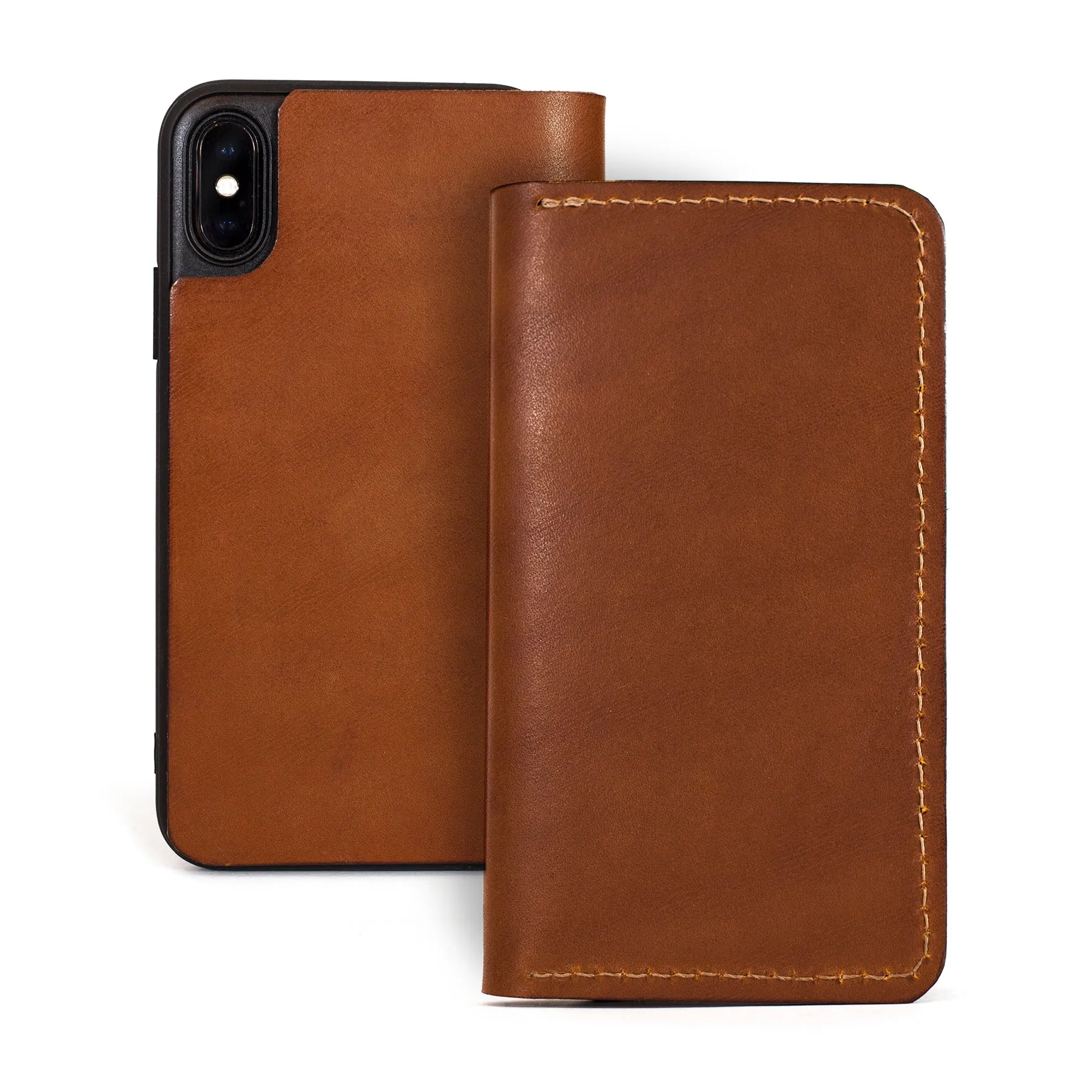 theGOODbook iPhone Wallet - Saddle Tan