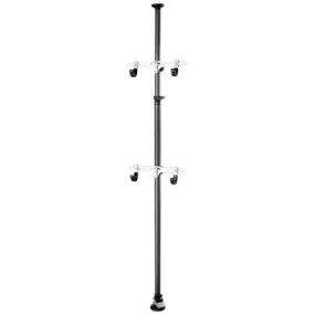 Topeak Rack,Dual Touch,2 Bike Alloy,Gun Mtl,Up To 10'7 Dual Touch Bike Display Stand Topeak Storage