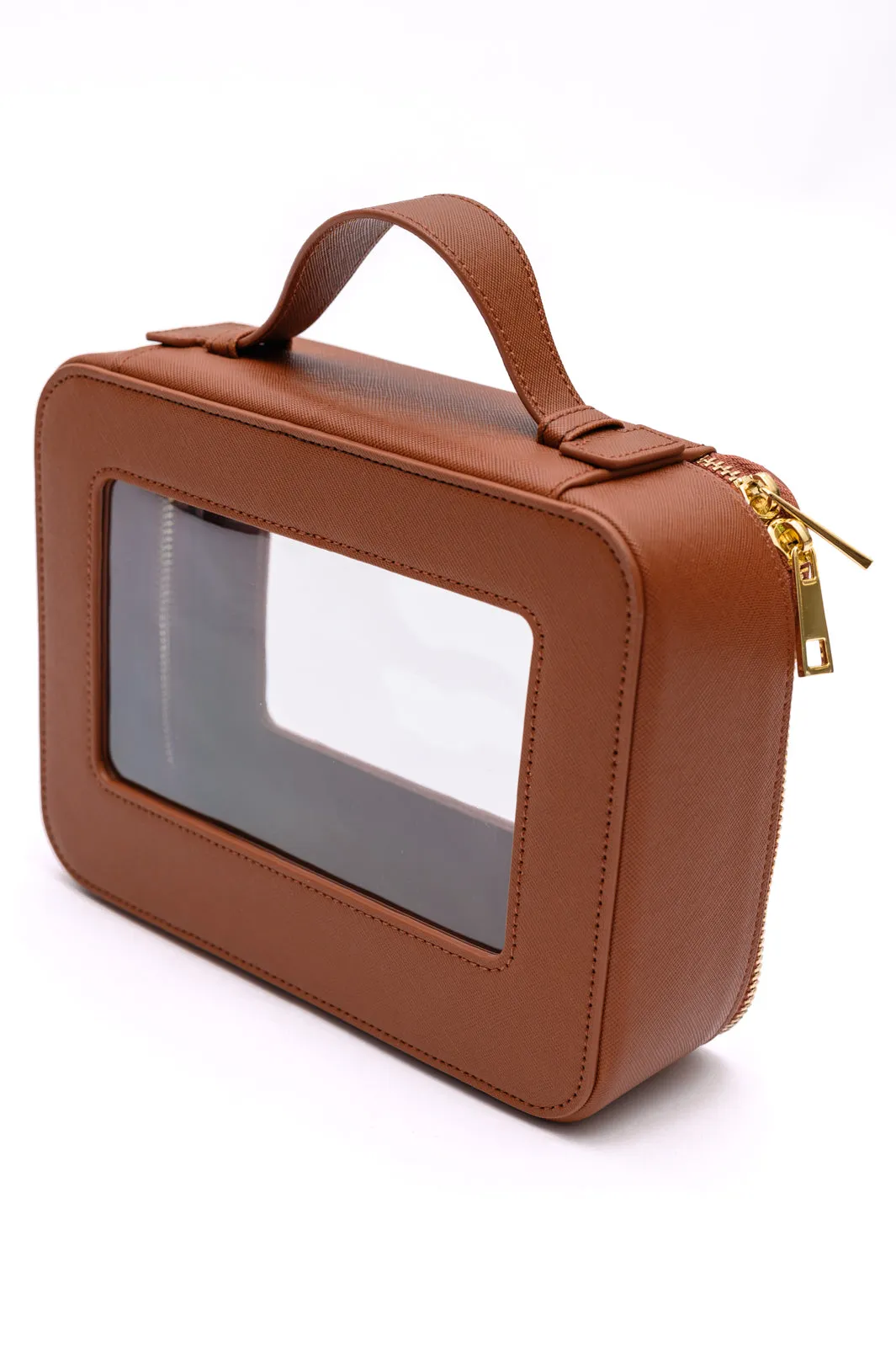 Travel Cosmetic Case in Camel