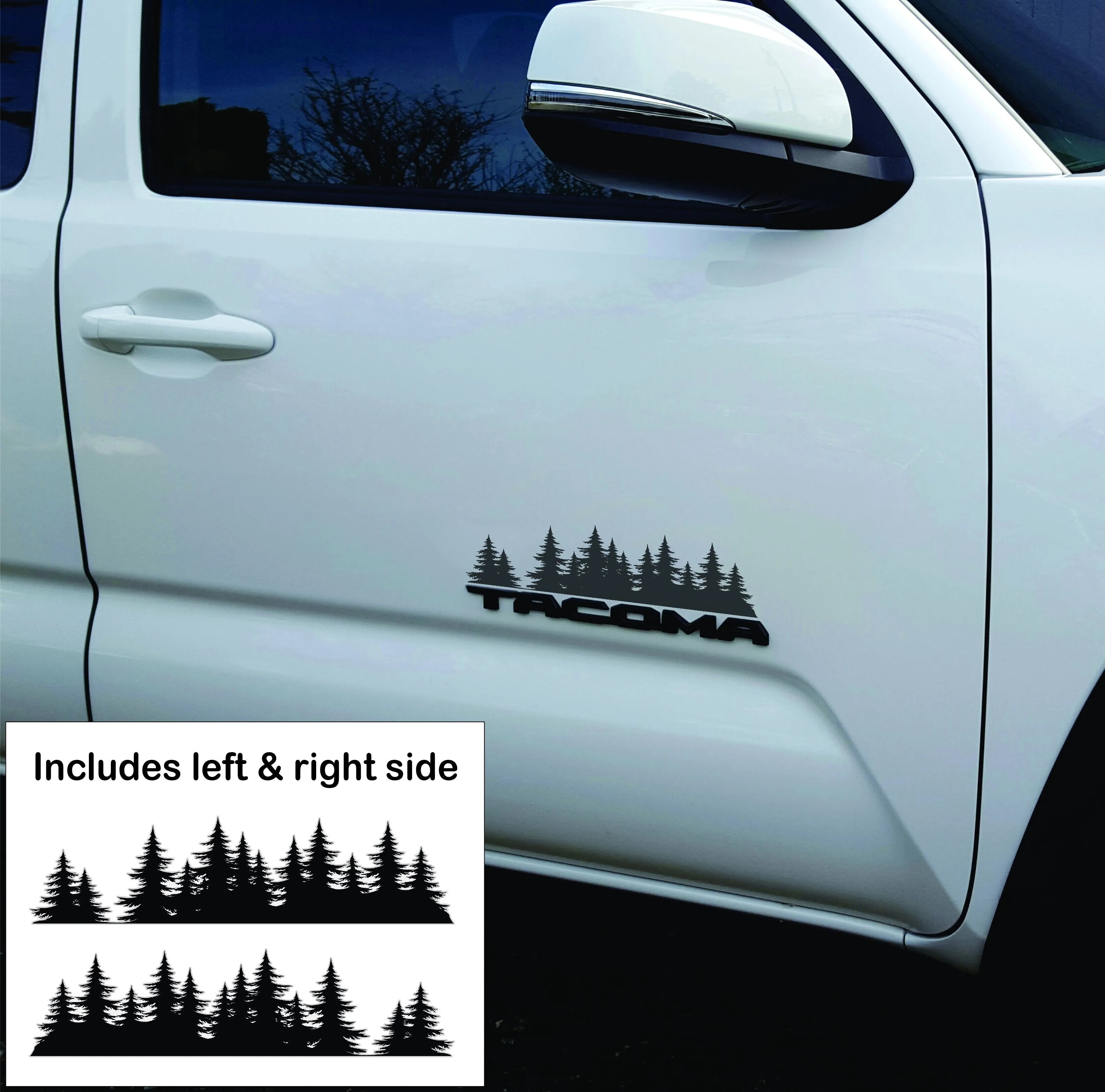 Tree Forest Badge Set, For Toyota Tacoma 2nd or 3rd gen