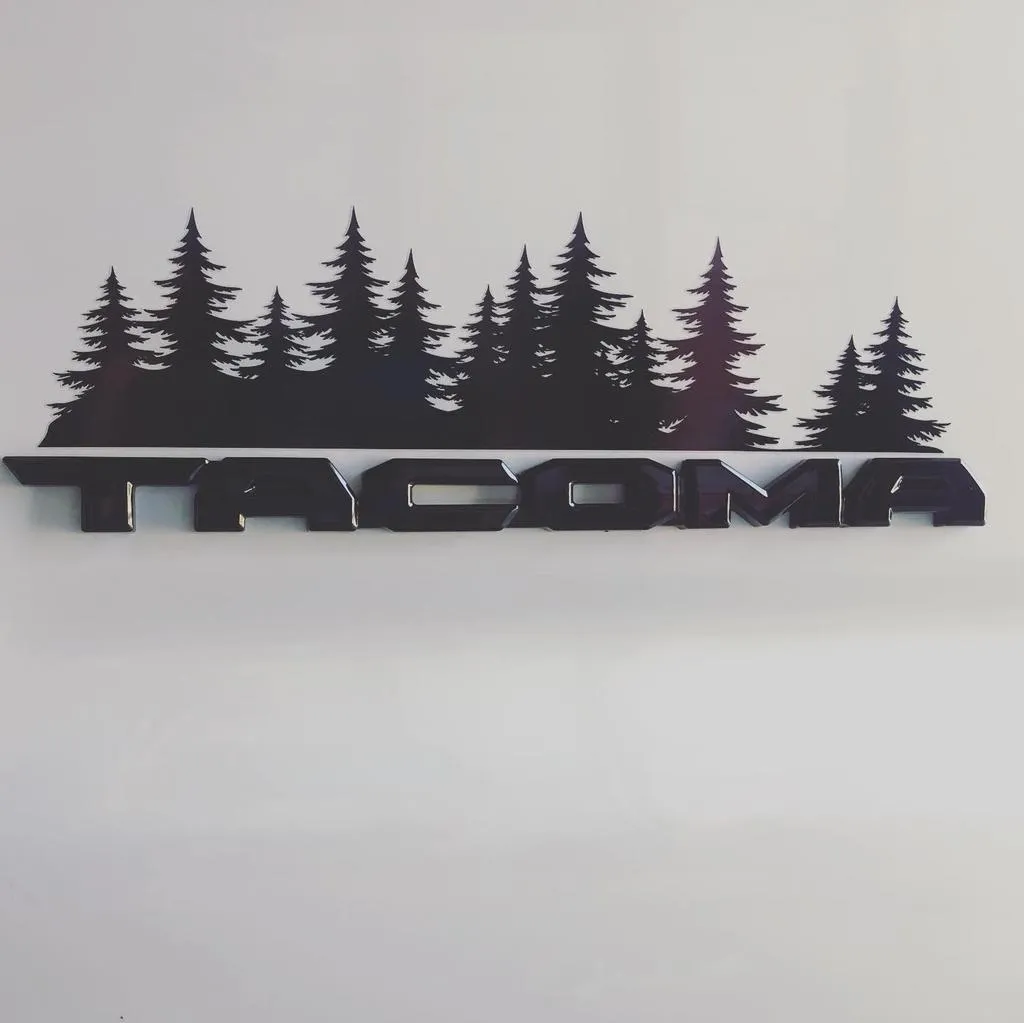 Tree Forest Badge Set, For Toyota Tacoma 2nd or 3rd gen