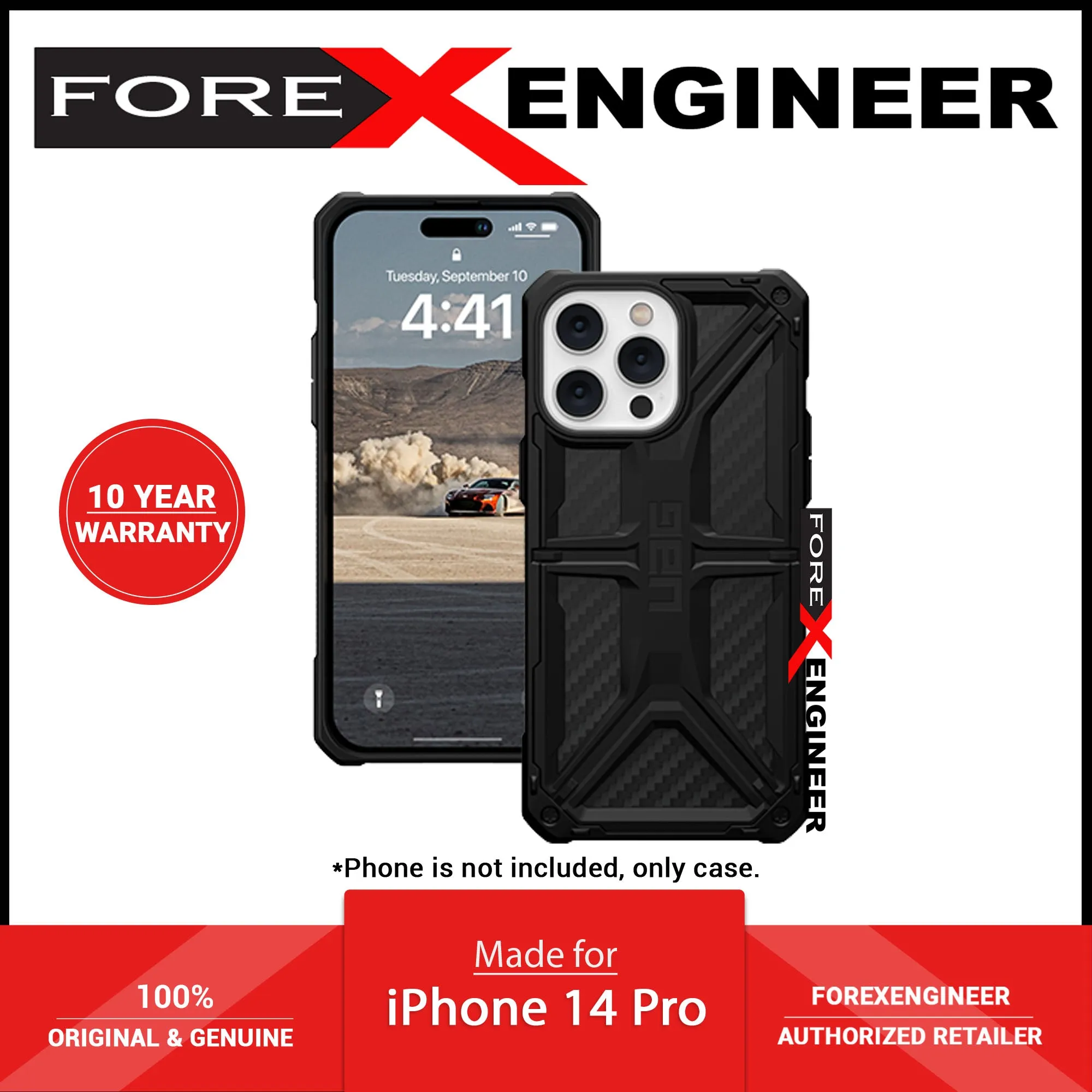 UAG Monarch for iPhone 14 Pro - Carbon Fiber