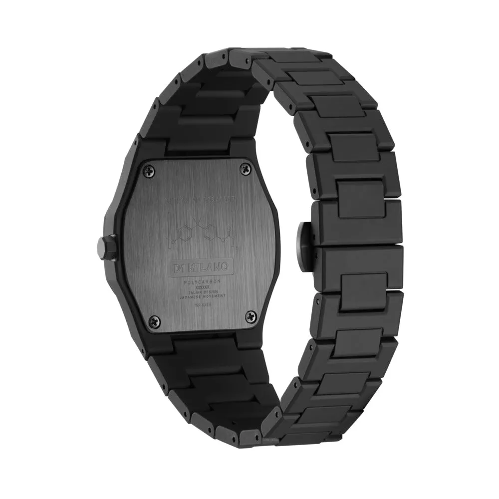 Unisex Polycarbon Black 37mm Watch