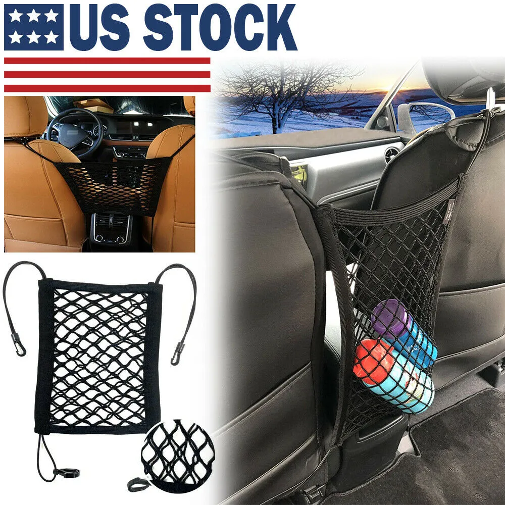 Universal Car Trunk Storage Net Bag Cargo Back Seat Mesh Organizer Holder Mesh