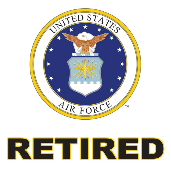 US Air Force Retired Decal