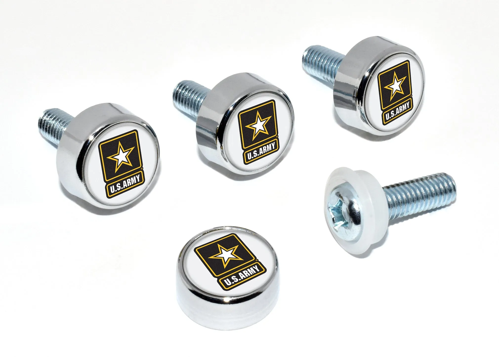 U.S. Army License Plate Screw Caps