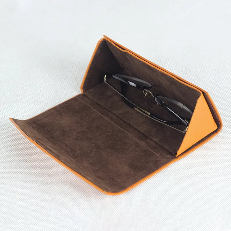 Vintage Handmade Vegetable Tanned Leather Glasses Case (Foldable)