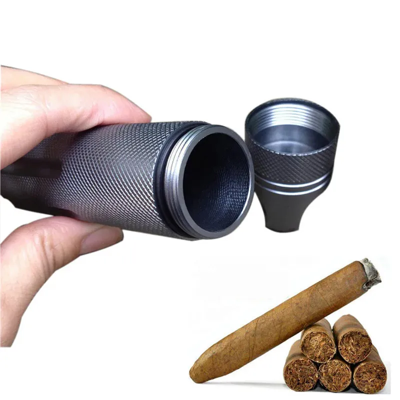 Waterproof Survival Equipment Aluminum Pill Bottle EDC