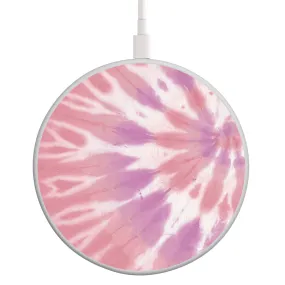 Wireless Charging Pad Pink Tie Dye