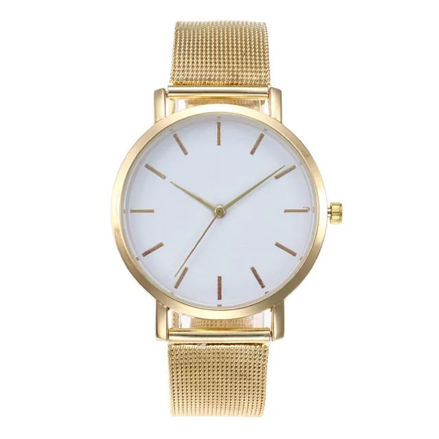 Women's Watches Rose Gold Simple Fashion Women Wrist Watch Luxury Ladies Watch Women Bracelet Reloj Mujer Clock Relogio Feminino